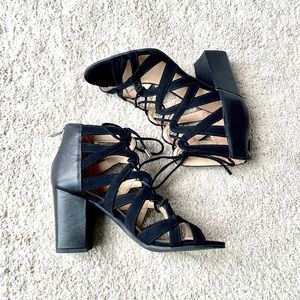 Franco Sarto Black Heels - Size 7